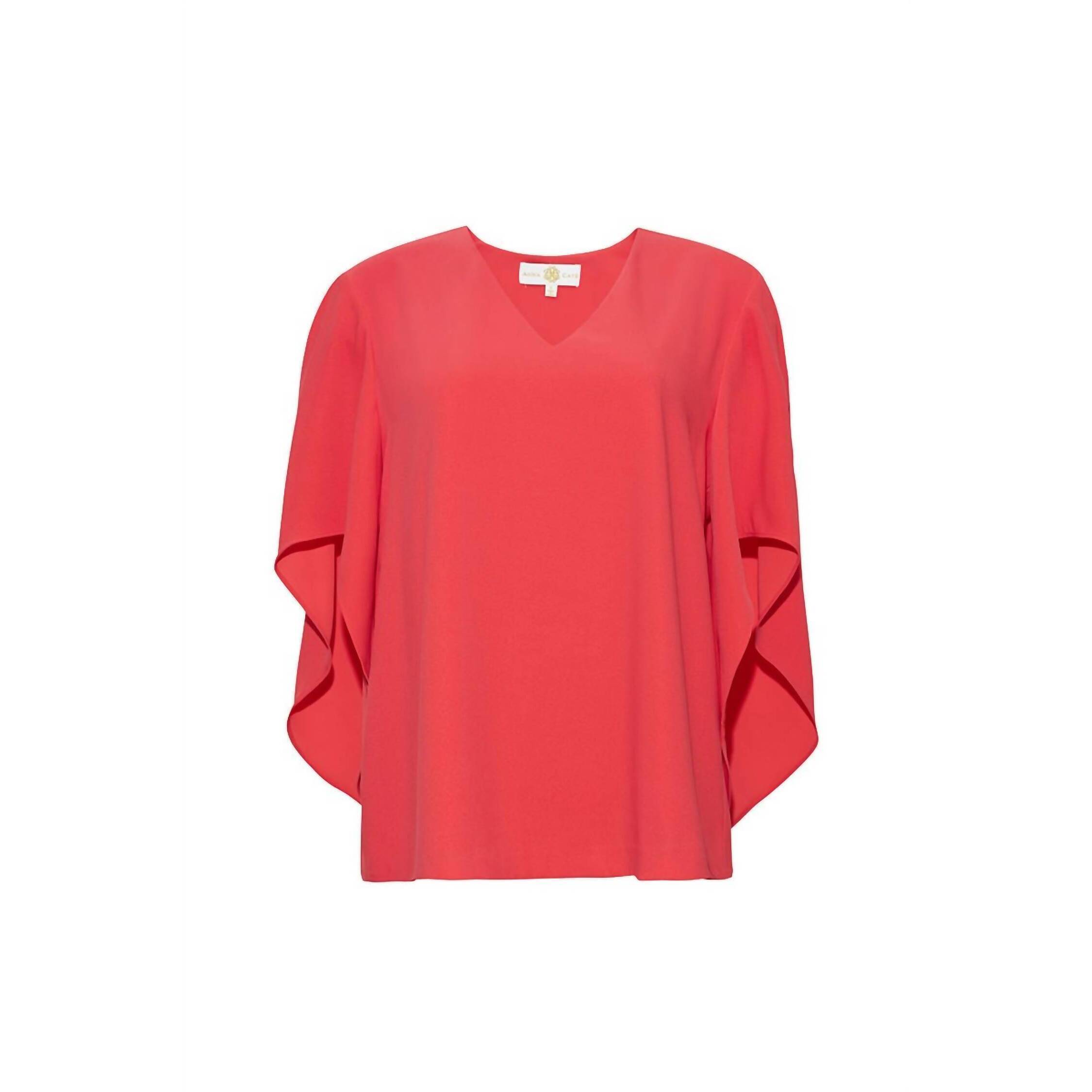 New Anna Cate Women's Nina Short Sleeve Top In Tea Berry